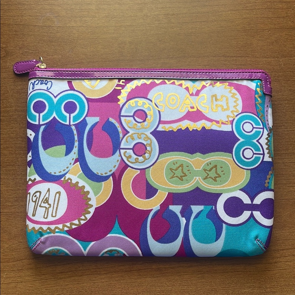 Coach Poppy Multicolor Graphic Tablet Case